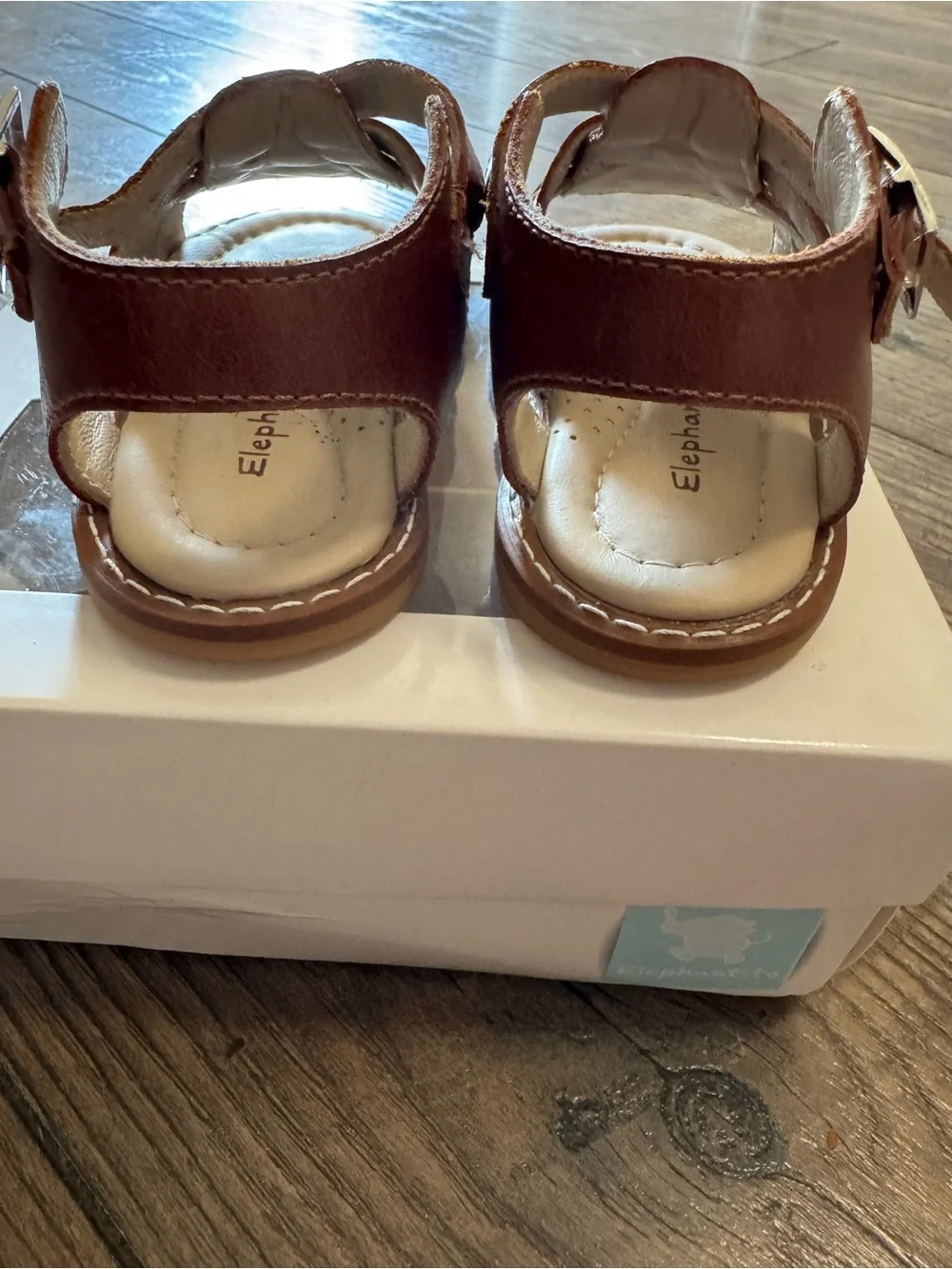 Elephantito Brown Leather Fisherman Sandals